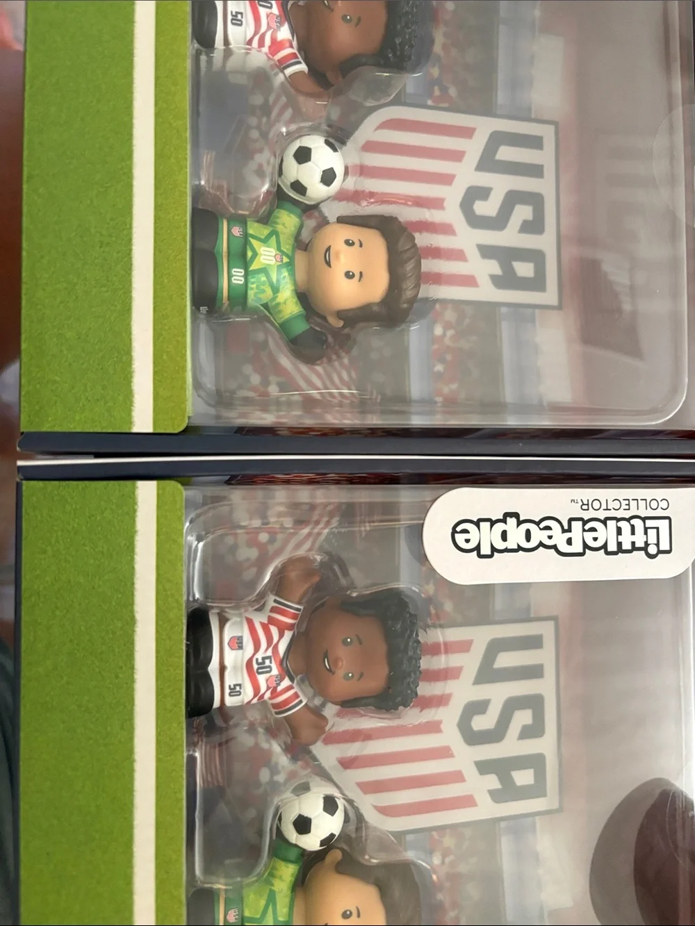 Two USA Soccer Little People Set